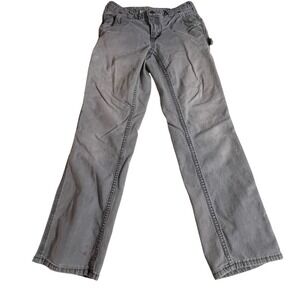 Carhartt Original Fit Women's Gray Canvas Work Pants Size 2 Short